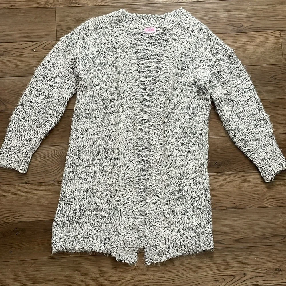 Pink lily You’re a mind reader fuzzy cardigan - Picture 3 of 7